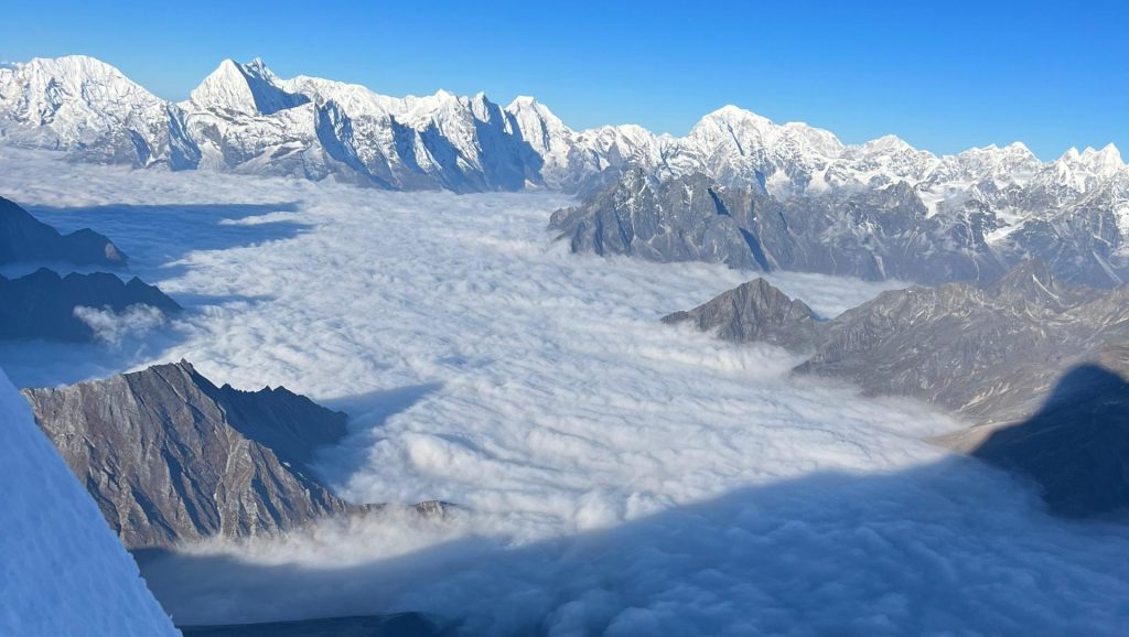 Everest Three Peaks Climb that usually includes Island Peak (6,189m), Lobuche East (6,119m), and Pokalde Peak (5,806m)